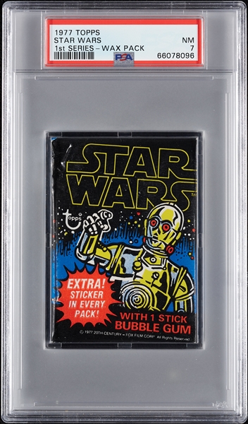 1977 Topps Star Wars Series 1 Wax Pack (Graded PSA 7)