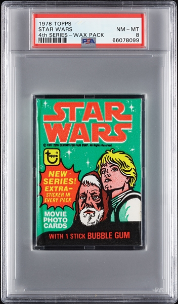 1978 Topps Star Wars Series 4 Wax Pack (Graded PSA 8)