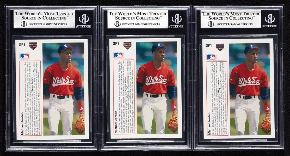 1991 Upper Deck Michael Jordan No. SP1 BGS 8.5 Trio (3)