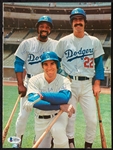 Steve Garvey, Jim Wynn & Bill Buckner Signed Magazine Photo (BAS)