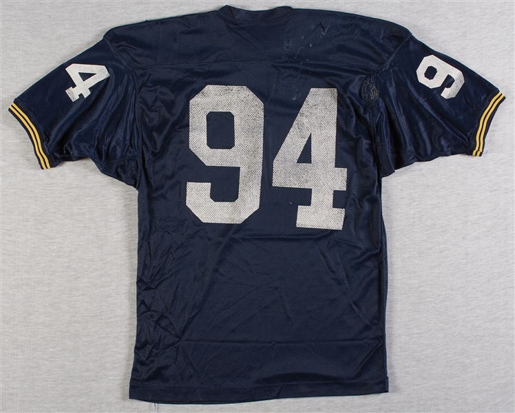 1971 Notre Dame Game-Worn Mike Eckman Blue Jersey