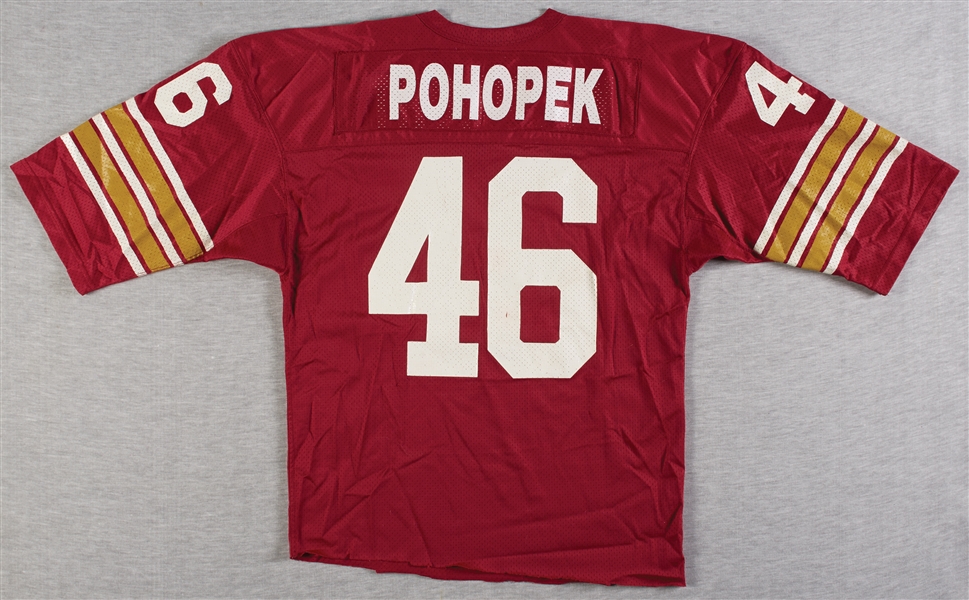 1989 Jason Pohopek Game-Worn Boston College Home Jersey