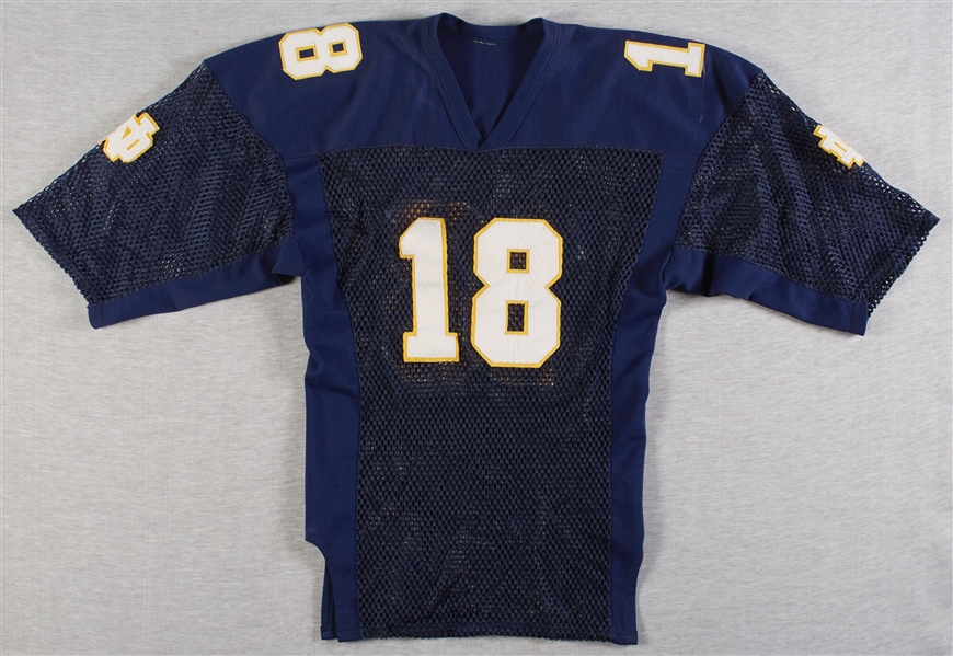 1985-88 Game-Worn Notre Dame Home Jersey