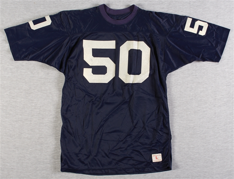 1972-74 Greg Collins Notre Dame Game-Worn Blue Mesh Jersey