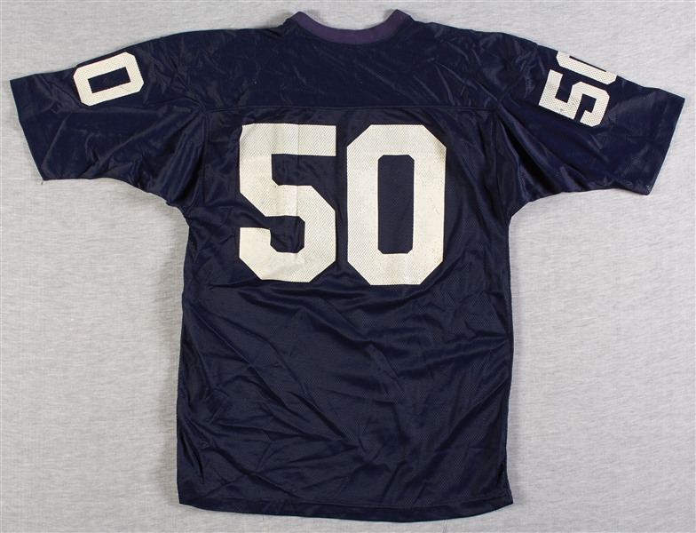 1972-74 Greg Collins Notre Dame Game-Worn Blue Mesh Jersey