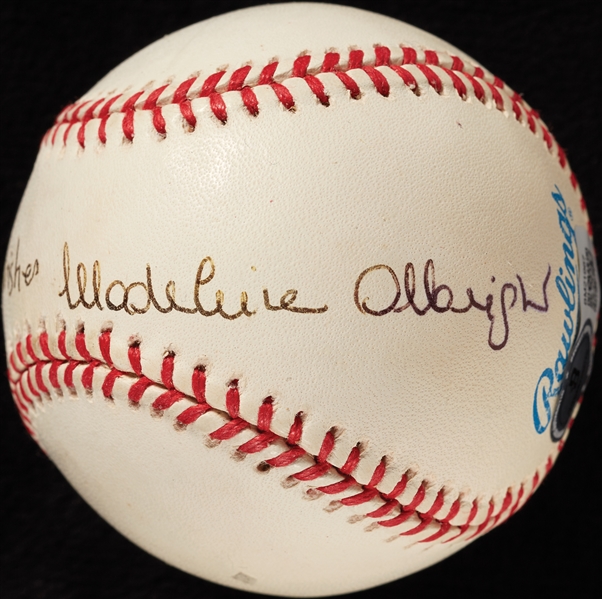 Madeleine Albright Single-Signed OAL Baseball (BAS)