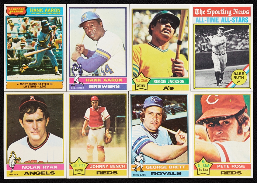 1976 Topps Baseball Complete Set With Traded (704)