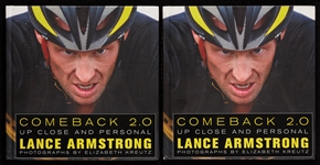 Lance Armstrong Signed "Comeback 2.0" Books Pair (2)