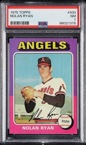 1975 Topps Nolan Ryan No. 500 PSA 7