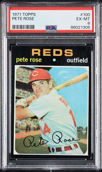 1971 Topps Pete Rose No. 100 PSA 6