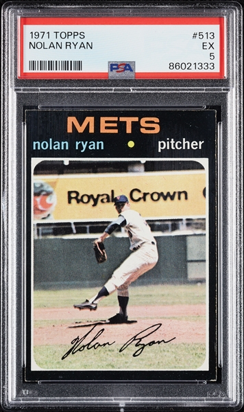 1971 Topps Nolan Ryan No. 513 PSA 5