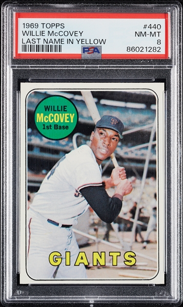 1969 Topps Willie McCovey No. 440 PSA 8