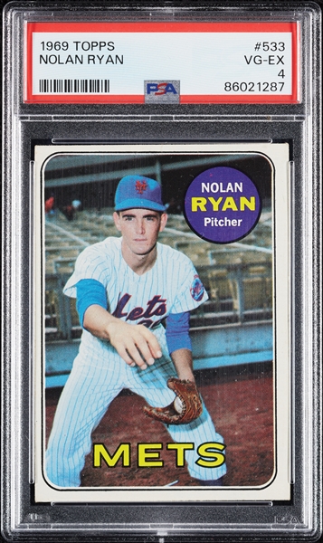 1969 Topps Nolan Ryan No. 533 PSA 4