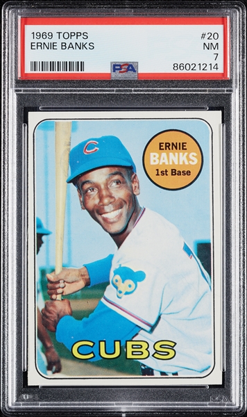 1969 Topps Ernie Banks No. 20 PSA 7