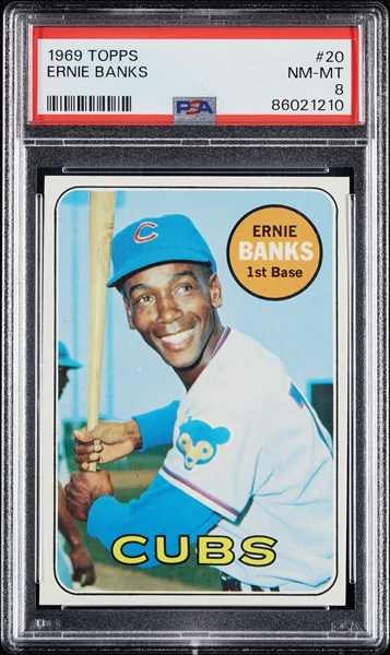 1969 Topps Ernie Banks No. 20 PSA 8