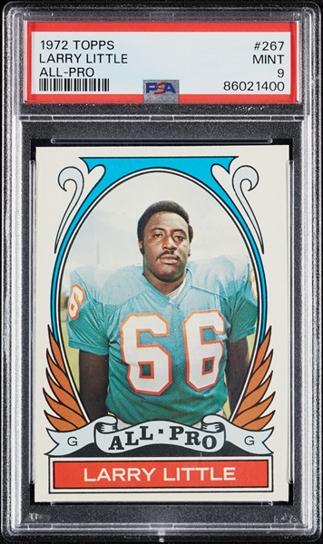 1972 Topps Larry Little All-Pro No. 267 PSA 9