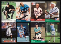 Golf & Tennis Signed Cards Group with Arnold Palmer, Sampras, Norman (73)