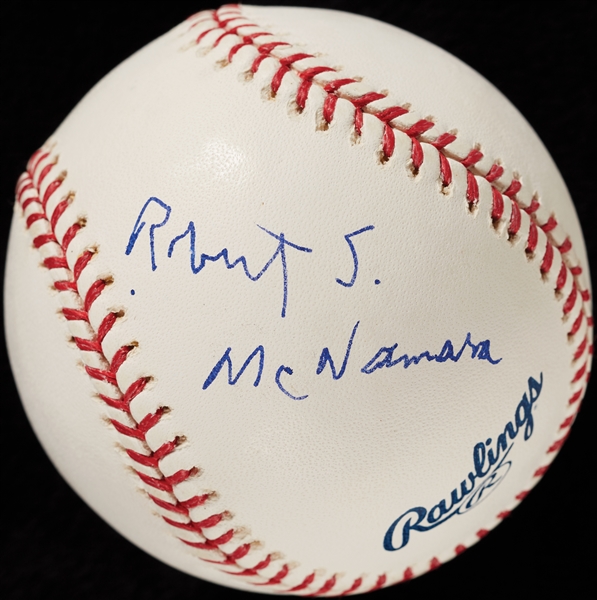 Robert S. McNamara (JFK Cabinet) Single-Signed OML Baseball (PSA/DNA)