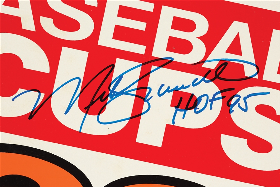 Mike Schmidt Signed 1987 7-Eleven Big Gulp Advertising Display (PSA/DNA)