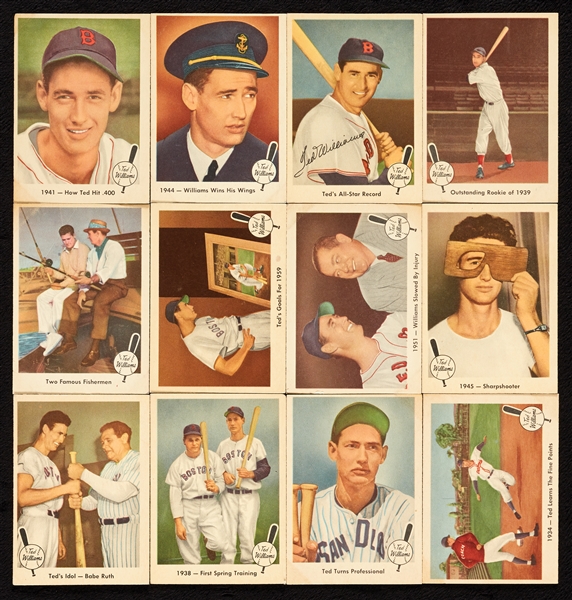 1959 Fleer Life of Ted Williams Near Set (69/79)