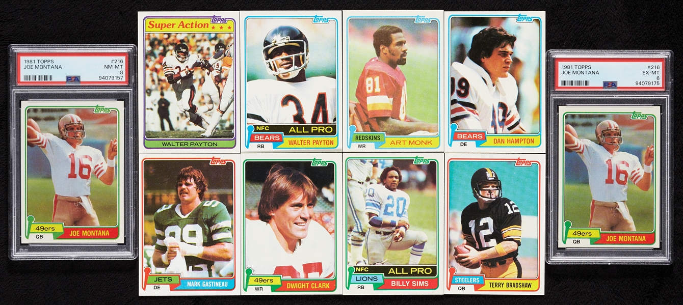 1981 Topps Football Super High-Grade Complete Sets (2)