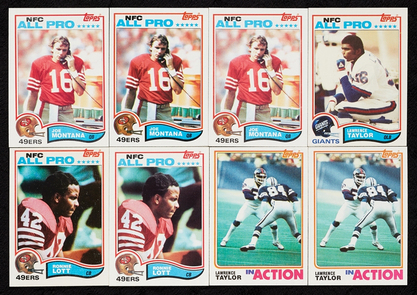 1982 Topps Football High-Grade Complete Sets, Seven Slabs (4)