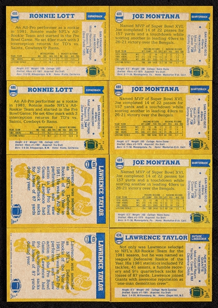 1982 Topps Football High-Grade Complete Sets, Seven Slabs (4)