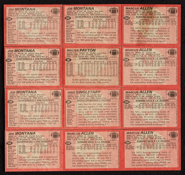 1983 Topps Football High-Grade Complete Sets (5)