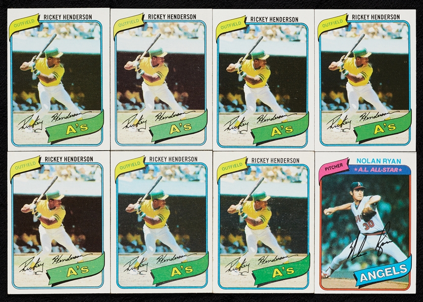 1980 Topps Baseball High-Grade Complete Sets (7)