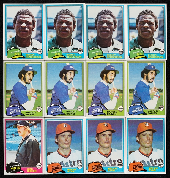 1981 Topps Baseball High-Grade Complete Sets (16)