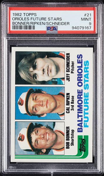 1982 Topps Baseball High-Grade Complete Sets, Ripken PSA 9 (8)