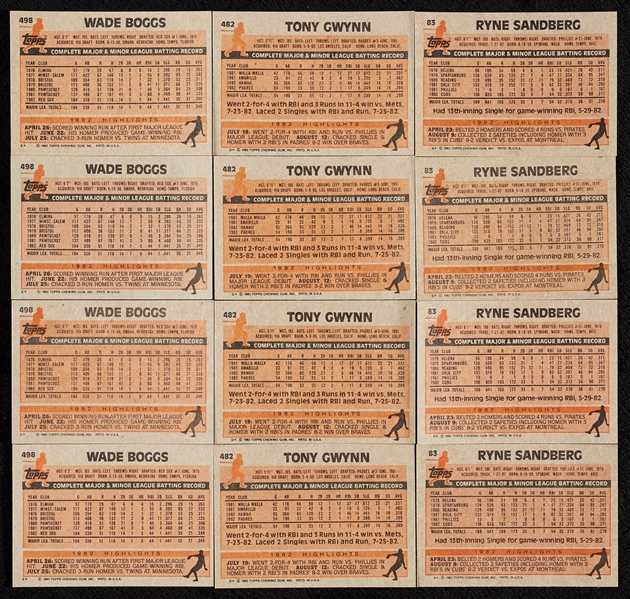 1983 Topps Baseball High-Grade Complete Sets (7)