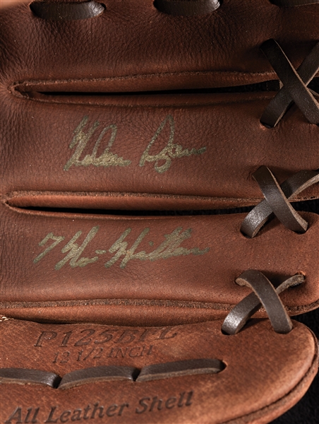 Nolan Ryan Signed Rawlings Glove & Baseball Pair with Multiple Inscriptions (2) (PSA/DNA)