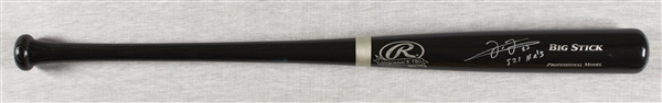 Frank Thomas Signed Rawlings Bat Inscribed 521 HRs (BAS)