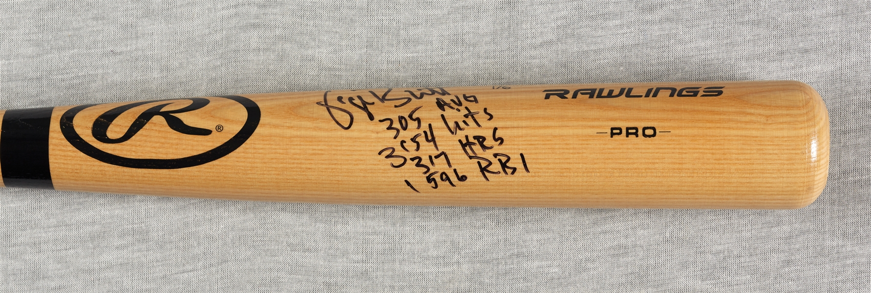 George Brett Signed Rawlings Bat with Multiple Inscriptions (1/6) (MLB) (Fanatics)