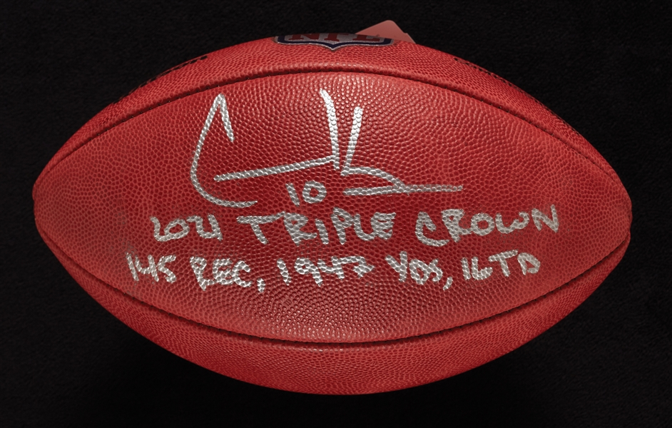 Cooper Kupp Signed Wilson Football Inscribed 2021 TRIPLE CROWN, 145 REC, 1,947 YDS, 16 TDS (Fanatics)