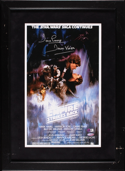 Dave Prowse Signed Star Wars: The Empire Strikes Back Photo Darth Vader (Steiner)