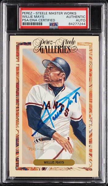 Willie Mays Signed Perez-Steele Master Works No. 15 (PSA/DNA)