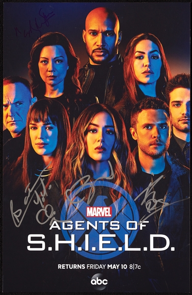 Multi-Signed Agents of S.H.I.E.L.D. 11x17 Photo (BAS)