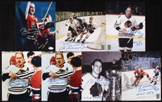 Bobby Hull Signed 8x10 Photos with (6) Different (7) (JSA)