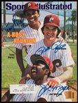 Pete Rose, Joe Morgan & Tony Perez Signed Sports Illustrated Magazine 