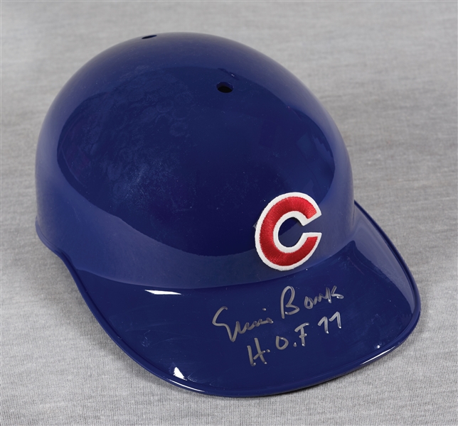 Ernie Banks Signed Cubs Replica Batting Helmet (BAS)