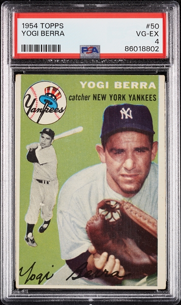 1954 Topps Yogi Berra No. 50 PSA 4