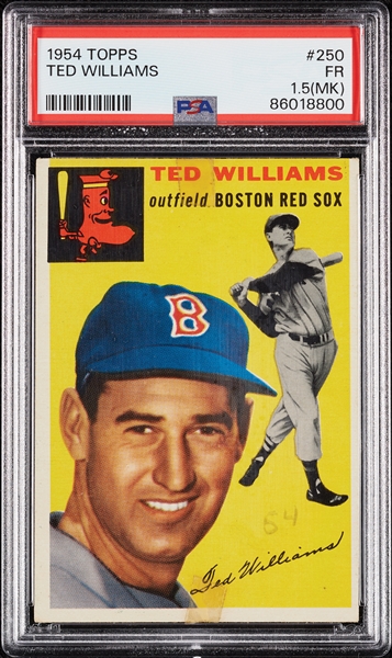 1954 Topps Ted Williams No. 250 PSA 1.5 (MK)