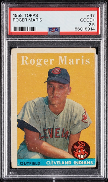 1958 Topps Roger Maris RC No. 47 PSA 2.5