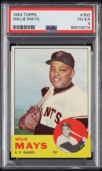 1963 Topps Willie Mays No. 300 PSA 4