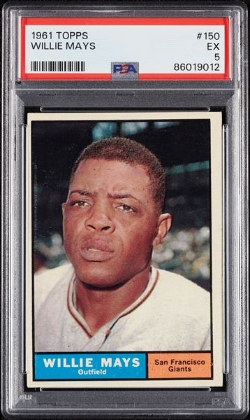 1961 Topps Willie Mays No. 150 PSA 5