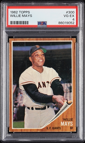 1962 Topps Willie Mays No. 300 PSA 4