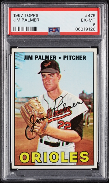 1967 Topps Jim Palmer No. 475 PSA 6