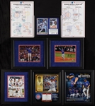 2016 Chicago Cubs Signed Framed Photos Group with Bryant & Rizzo (16)